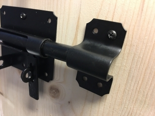 Hangslotgrendel zwart 100 mm